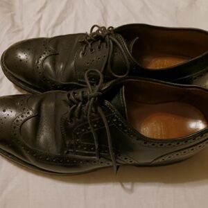 Allen Edmonds Tate Wingtip Brogue Dress Shoes - Black - Size 9 - D